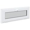 vidaXL Fen&ecirc;tre de sous-sol RISOR 110 x 40 cm PVC et verre Blanc