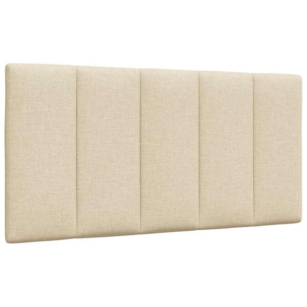 vidaXL Coussin de t&ecirc;te de lit Hanko cr&egrave;me 100 cm tissu