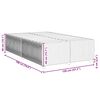 vidaXL Cadre de lit sans matelas bleu 120x190 cm tissu