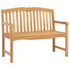 vidaXL Banc en Bois Sculpt&eacute; en Rose 114 x 60 x 95 cm Naturel