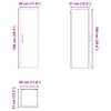 vidaXL Armoire de cuisine Ch&ecirc;ne fum&eacute; 30 x 31 x 100 cm