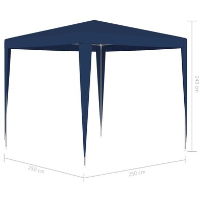 vidaXL Tente de réception 2,5x2,5 m bleu