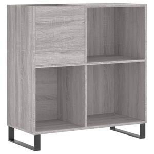 vidaXL Armoire &agrave; disques sonoma gris 84,5x38x89 cm bois d'ing&eacute;nierie