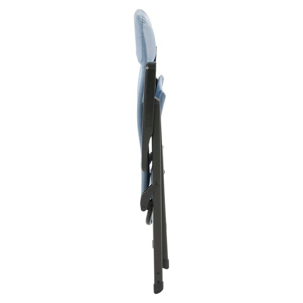 Travellife Chaise inclinable Lago Comfort ondul&eacute;e bleu