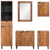 vidaXL Ensembles de salle de bain 5 pcs Acacia Marron Winish