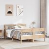 vidaXL Cadre de lit sans matelas 135x190 cm bois de pin massif