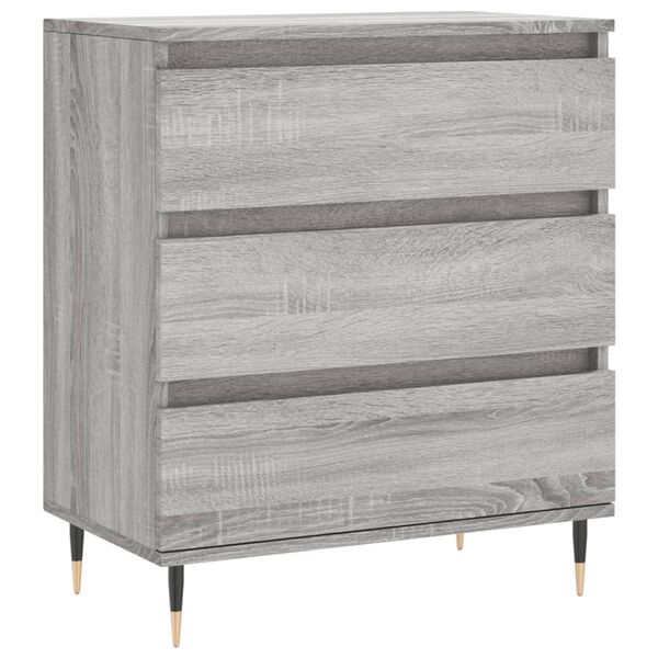 vidaXL Buffet Sonoma gris 60x35x70 cm Bois d'ingénierie