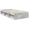 vidaXL Cadre de lit Gris B&eacute;ton 100 x 200 cm Bois de pin massif