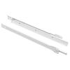 vidaXL Glissi&egrave;re de tiroir 2 pcs Blanc 350 mm Acier