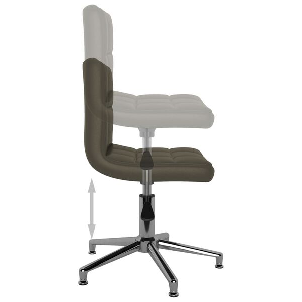 vidaXL Chaises pivotantes &agrave; manger lot de 4 marron similicuir