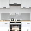 vidaXL Protection de cuisine 2 pcs Gris clair 80 x 40 cm verre tremp&eacute;
