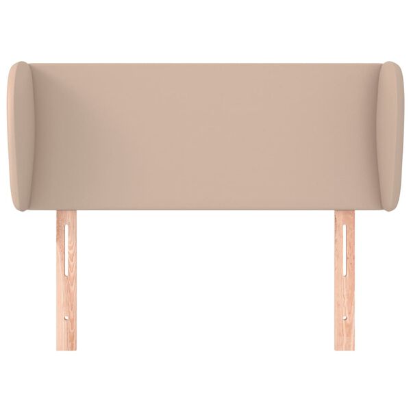 vidaXL T&ecirc;te de lit avec oreilles Cappuccino 103x23x78/88 cm Similicuir