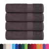 vidaXL Serviettes de douche FROGN 4 pcs anthracite 70x140 cm 360 g/m&sup2;