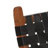 vidaXL Chaise de relaxation pliable noir cuir v&eacute;ritable