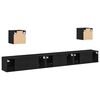 vidaXL Ensemble meuble TV 7 pcs Ch&ecirc;ne noir 100 x 30 x 30 cm