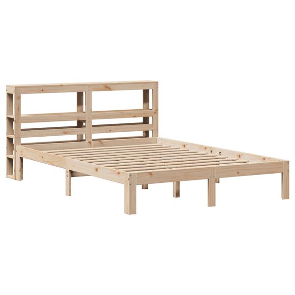 vidaXL Cadre de lit avec t&ecirc;te de lit sans matelas 120x190 cm