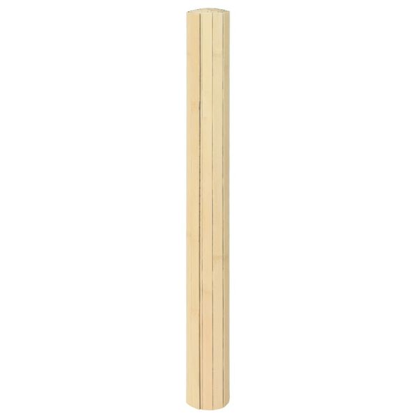 vidaXL Tapis rectangulaire naturel clair 100x200 cm bambou