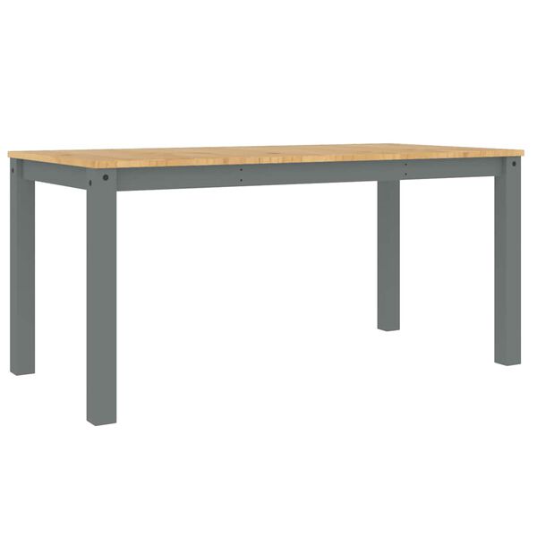 vidaXL Ensemble &agrave; manger Panama 4 pcs gris bois de pin massif