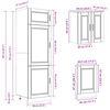 vidaXL Ensemble d'armoires de cuisine 8 pcs Kalmar bois d'ing&eacute;nierie