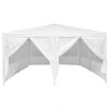 vidaXL Tente de f&ecirc;te Blanc 400 x 400 x 266 cm Poly&eacute;thyl&egrave;ne