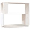vidaXL Biblioth&egrave;que/S&eacute;parateur de pi&egrave;ce Blanc 80x25x70 cm Pin solide