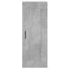 vidaXL Buffet haut Gris b&eacute;ton 34,5x34x180 cm Bois d'ing&eacute;nierie