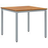 vidaXL Ensemble de salle &agrave; manger pour jardin 5 pcs Gris et marron
