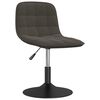 vidaXL Chaises pivotantes &agrave; manger lot de 4 gris fonc&eacute; velours