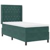 vidaXL Lit &agrave; Ressorts avec Matelas LED Vert fonc&eacute; 90 x 200 cm Velours