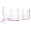 vidaXL Panier de gabion en forme de U avec 5 poteaux Fer 500x20x200 cm