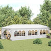 vidaXL Tente de r&eacute;ception 3x9 m Blanc