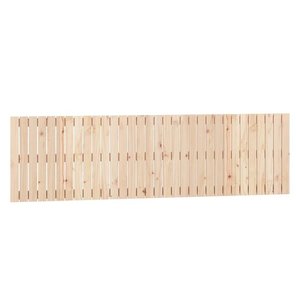 vidaXL T&ecirc;te de lit murale 204x3x60 cm Bois massif de pin