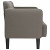 vidaXL Canap&eacute; causeuse gris clair 109 cm tissu velours c&ocirc;tel&eacute;