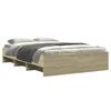 vidaXL Cadre de lit sans matelas ch&ecirc;ne sonoma 120x190 cm