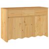 vidaXL Buffet Drammen Ch&ecirc;ne 114 x 43 x 75,5 cm Bois de pin massif