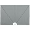 vidaXL Auvent lat&eacute;ral pliable de terrasse Gris 300 x 200 cm