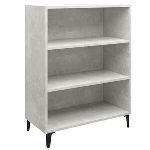vidaXL Buffet Gris b&eacute;ton 69,5x32,5x90 cm Bois d'ing&eacute;nierie