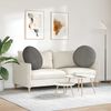 vidaXL Coussins de si&egrave;ge 2 pcs Gris clair &Oslash; 60 cm
