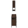 vidaXL Ensemble de meubles de salle de bain 3 pcs Ch&ecirc;ne marron