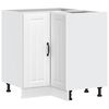 vidaXL Armoire d'angle de cuisine Lucca blanc bois d'ing&eacute;nierie