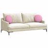 vidaXL Coussins de si&egrave;ge 2 pcs Rose &Oslash;40 x 13 cm tissu