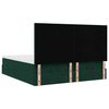 vidaXL Cadre de lit ottoman avec matelas vert fonc&eacute; 200x200 cm velours