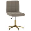 vidaXL Chaises pivotantes &agrave; manger lot de 4 gris clair velours
