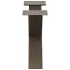 vidaXL Pieds de table basse en forme de X, 2 pi&egrave;ces, acier naturel, 50 x (30-31) cm