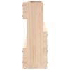 vidaXL &Eacute;tag&egrave;res &agrave; chaussures murales 2 pcs 110x9x23 cm Pin massif