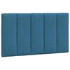 vidaXL Cadre de lit sans matelas Hanko bleu 90x190 cm velours