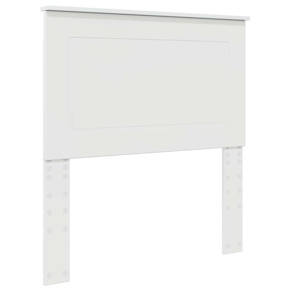vidaXL T&ecirc;te de lit Blanc brillant 100 cm Bois d'ing&eacute;nierie