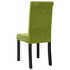 vidaXL Chaises &agrave; manger lot de 4 vert clair velours