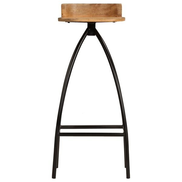 vidaXL Chaises de bar lot de 2 bois de manguier solide