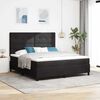 vidaXL Lit &agrave; ressorts avec matelas Noir 180 x 200 cm Velours